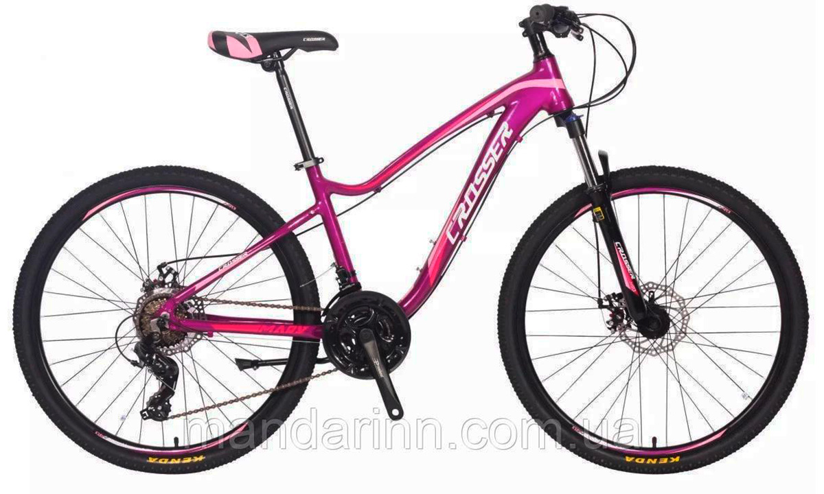Фотографія Велосипед Crosser Mary 26" розмір S рама 15 2021 фіолетовий